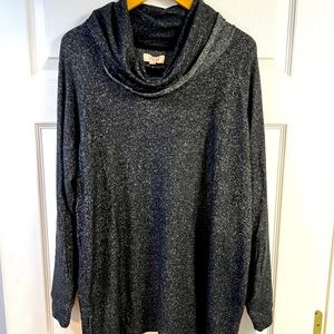 Per Se brand long sleeve sweater / blouse size 1X black